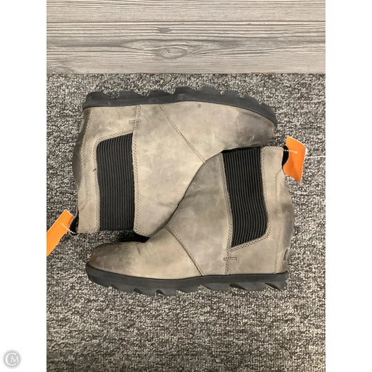 Boots Ankle Heels By Sorel In Grey, Size: 9