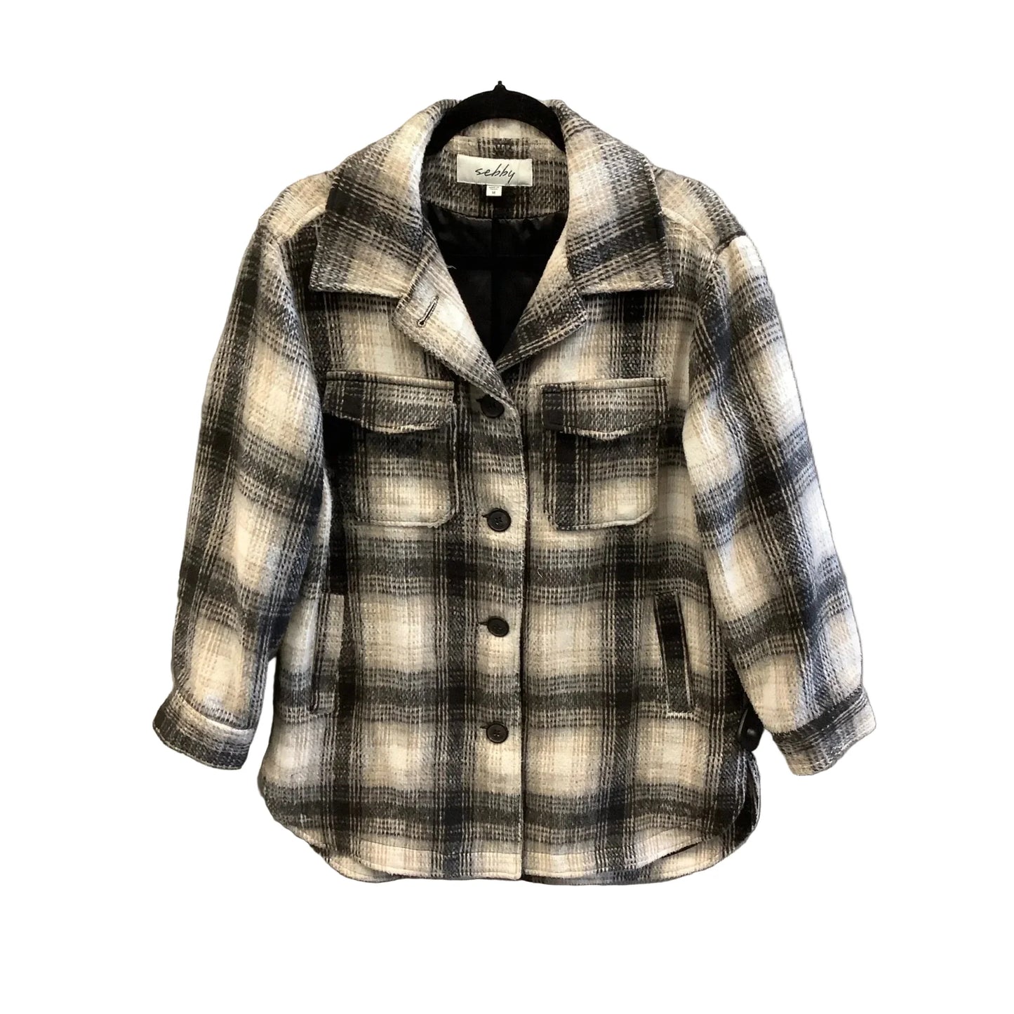 Jacket Other By Sebby In Plaid Pattern, Size: M