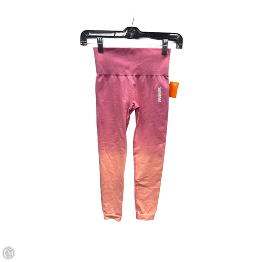 Athletic Leggings By Gym Shark In Orange, Size: Xs