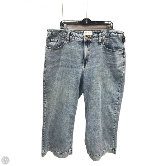 Jeans Wide Leg By Lane Bryant In Blue Denim, Size: 20