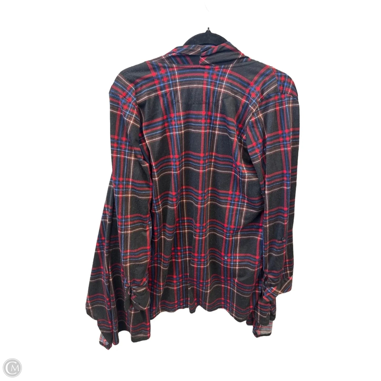 Cardigan By New York Laundry In Plaid Pattern, Size: 1x