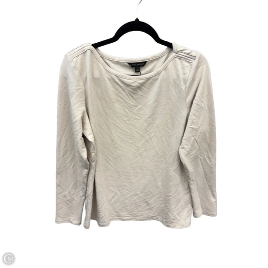 Top Long Sleeve Basic By Banana Republic In Tan, Size: L