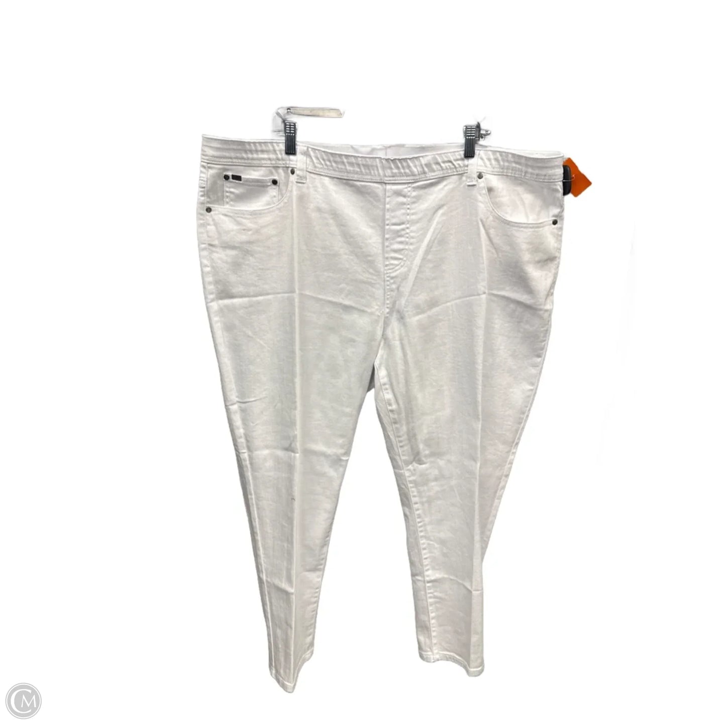 Jeans Skinny By Diane Gilman In White Denim, Size: 24