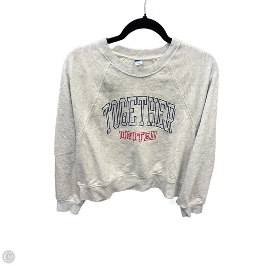 Top Long Sleeve By Old Navy In Grey, Size: M