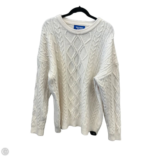 Sweater By Clothes Mentor In Cream, Size: Xl