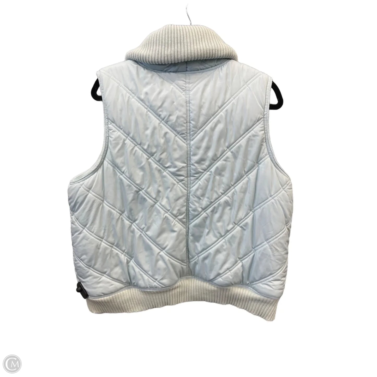 Vest Puffer & Quilted By Daisy Fuentes In Blue, Size: 1x