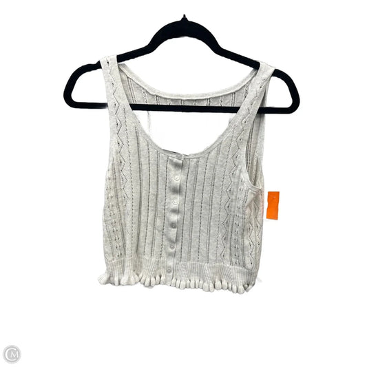 Top Sleeveless By American Eagle In Grey, Size: M