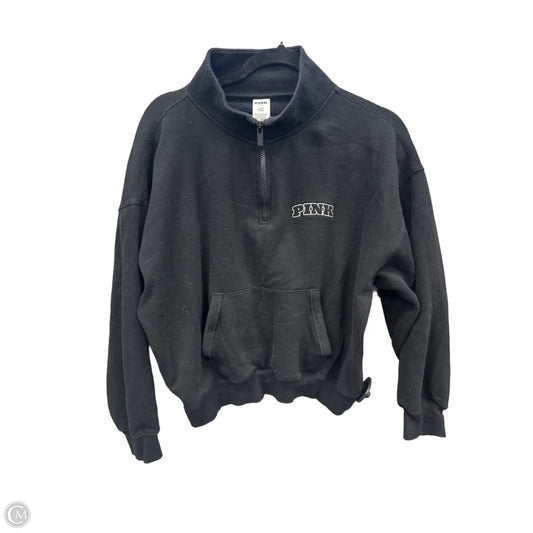 Sweatshirt Collar By Pink In Black, Size: S