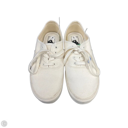 Shoes Sneakers By Vans In Cream, Size: 9