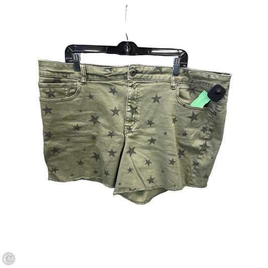 Shorts By Maurices In Green Denim, Size: 22