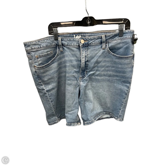 Shorts By Lee In Blue Denim, Size: 18
