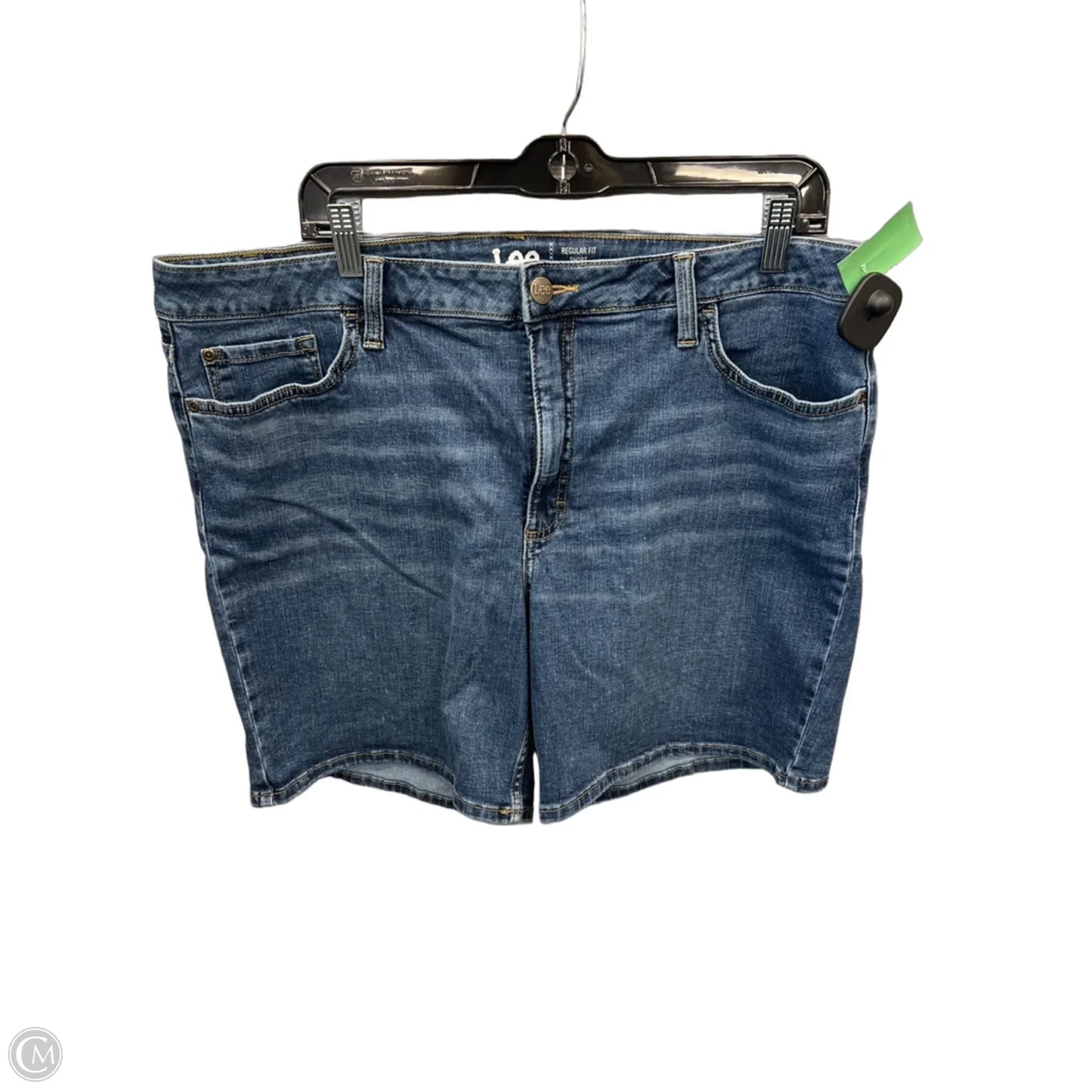 Shorts By Lee In Blue Denim, Size: 18