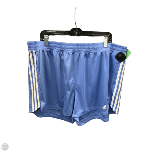 Athletic Shorts By Adidas In Blue, Size: 3x