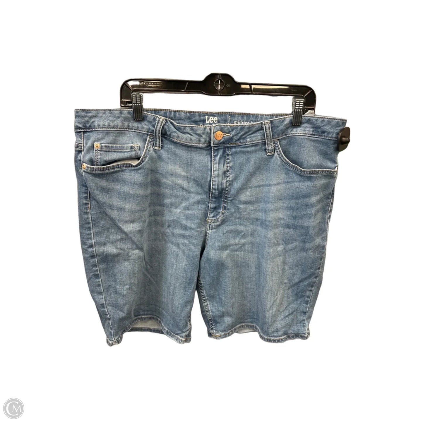 Shorts By Lee In Blue Denim, Size: 20