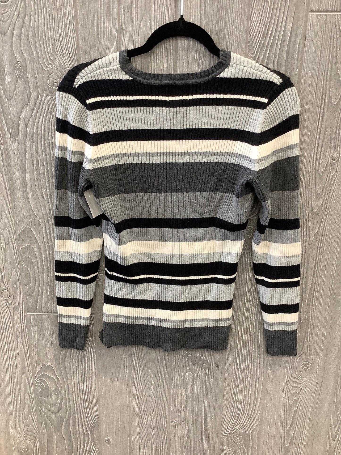 Striped Pattern Top Long Sleeve St Johns Bay, Size L