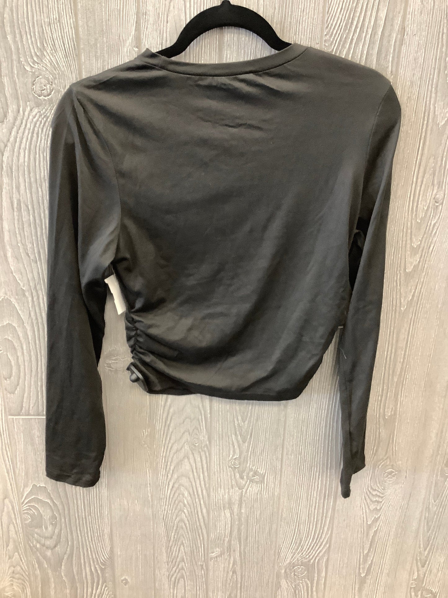 Black Top Long Sleeve Basic Shein, Size L