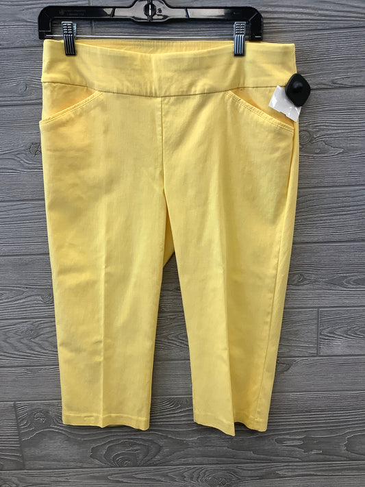 Capris By Christopher And Banks In Yellow, Size: 8