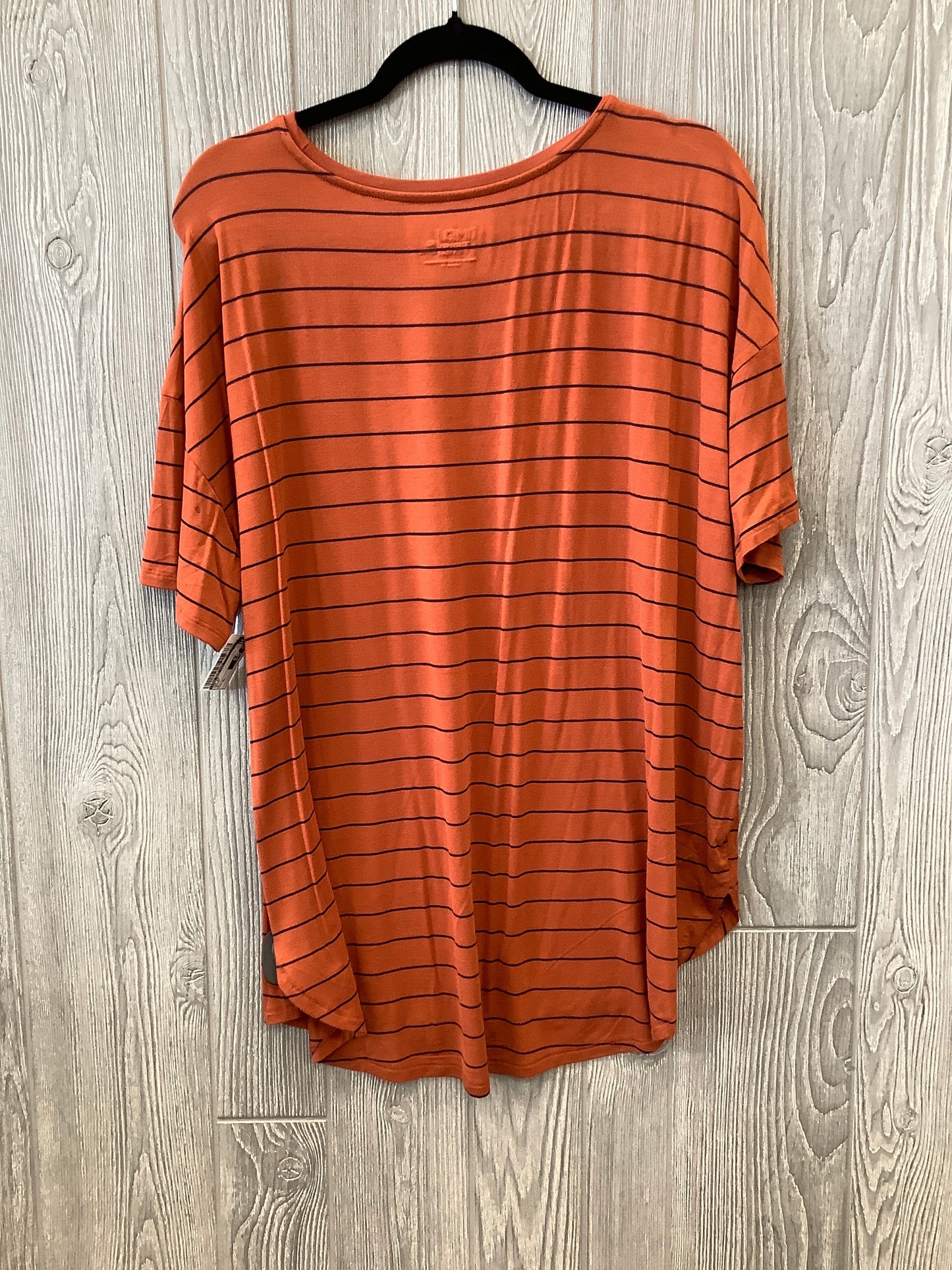 Brown Top Short Sleeve Time And Tru, Size Xl