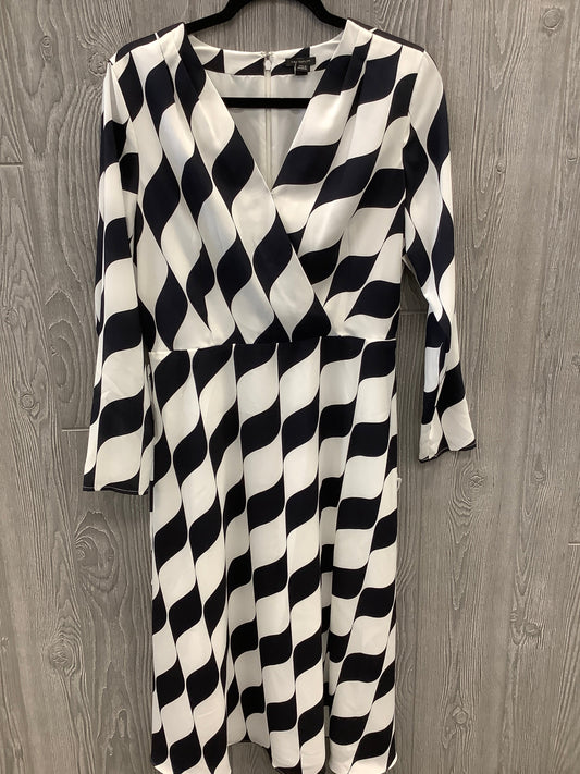 Dress Casual Maxi By Ann Taylor In Black & White, Size: S