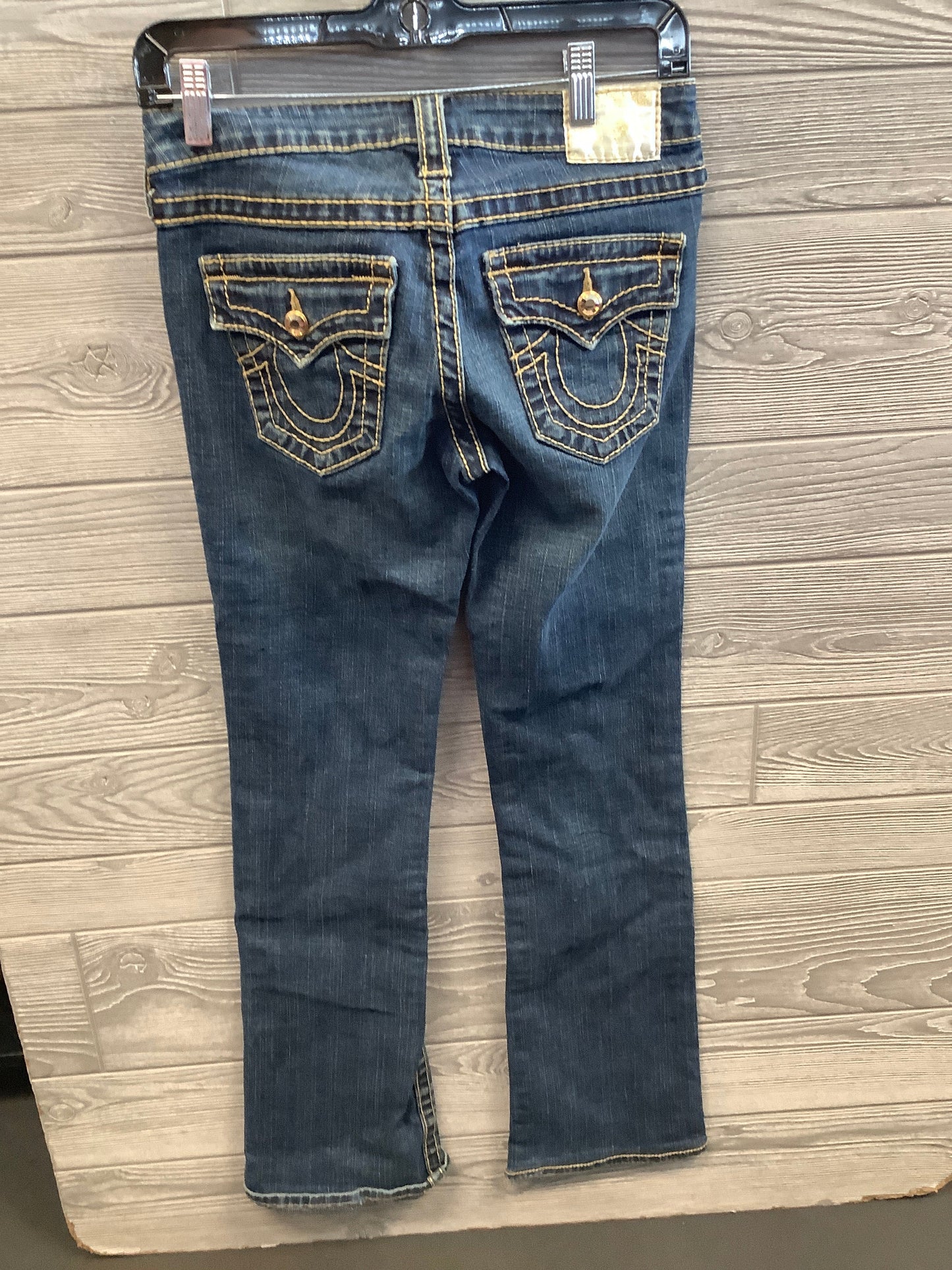 Jeans Straight By True Religion In Blue Denim, Size: 2