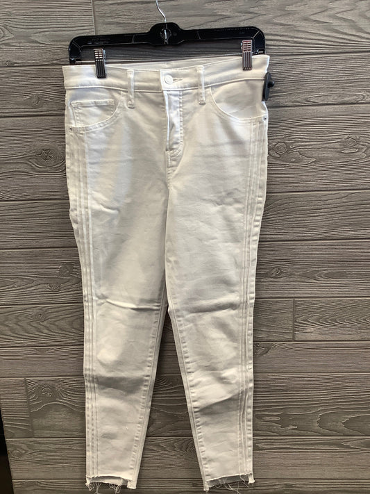 Jeans Skinny By Express In White Denim, Size: 4