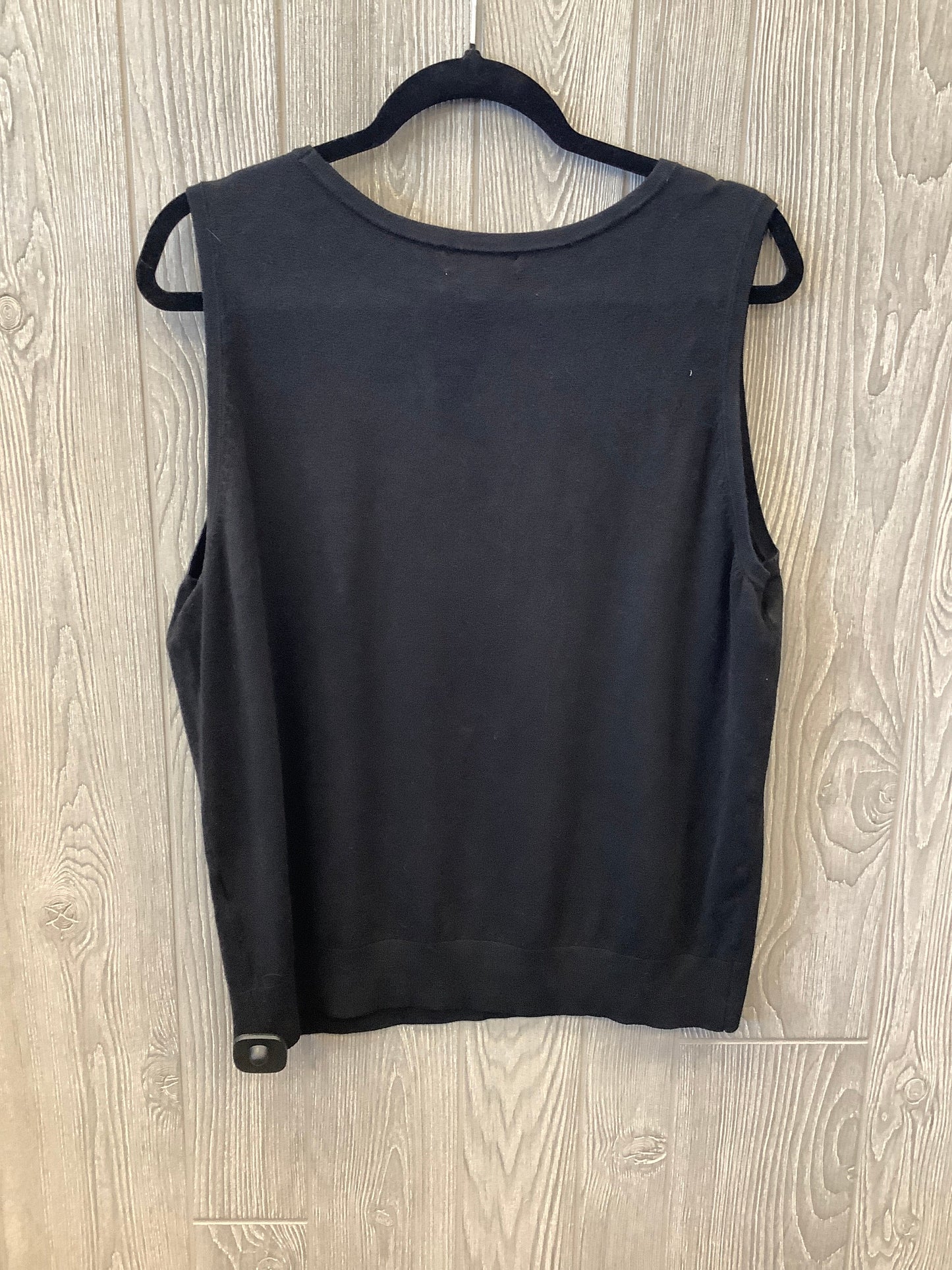 Top Sleeveless By Charter Club In Black, Size: Xl