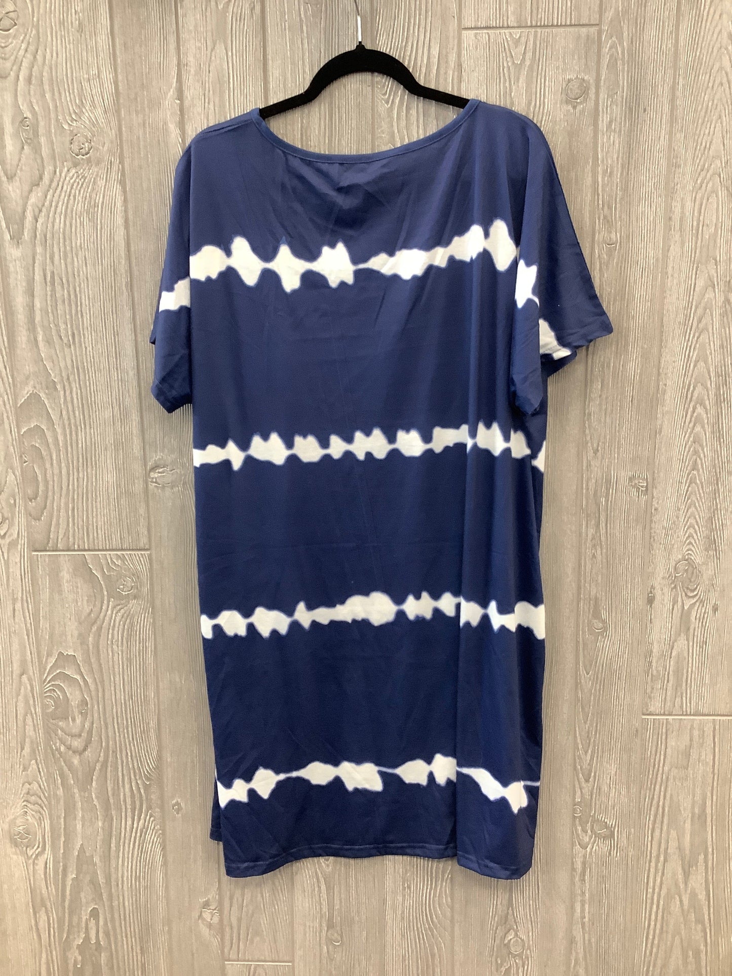 Dress Casual Midi By Shein In Blue, Size: 2x