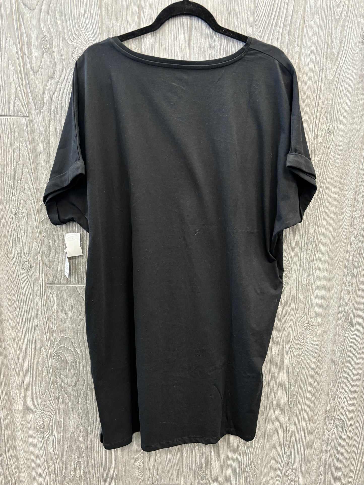 Dress Casual Midi By New York And Co In Black, Size: Xxl