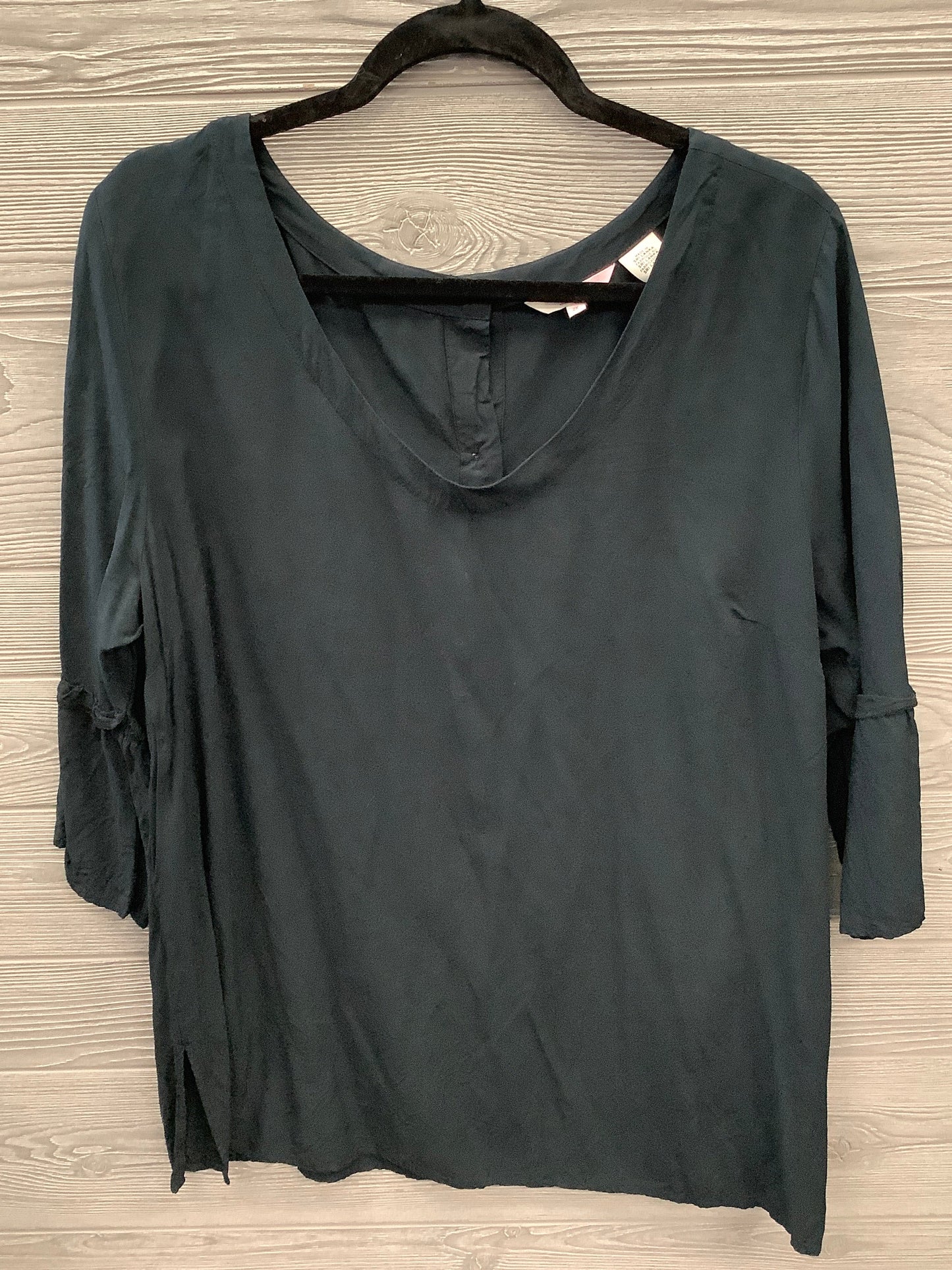 Top 3/4 Sleeve By Levis In Black, Size: 2x