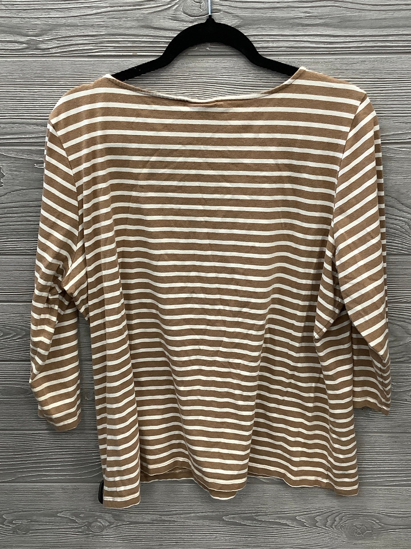 Top Long Sleeve By Ruby Rd In Striped Pattern, Size: 2x