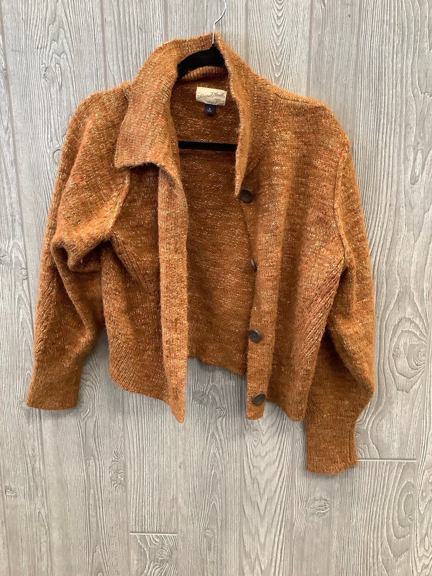 Sweater Cardigan By Universal Thread In Brown, Size: Xl