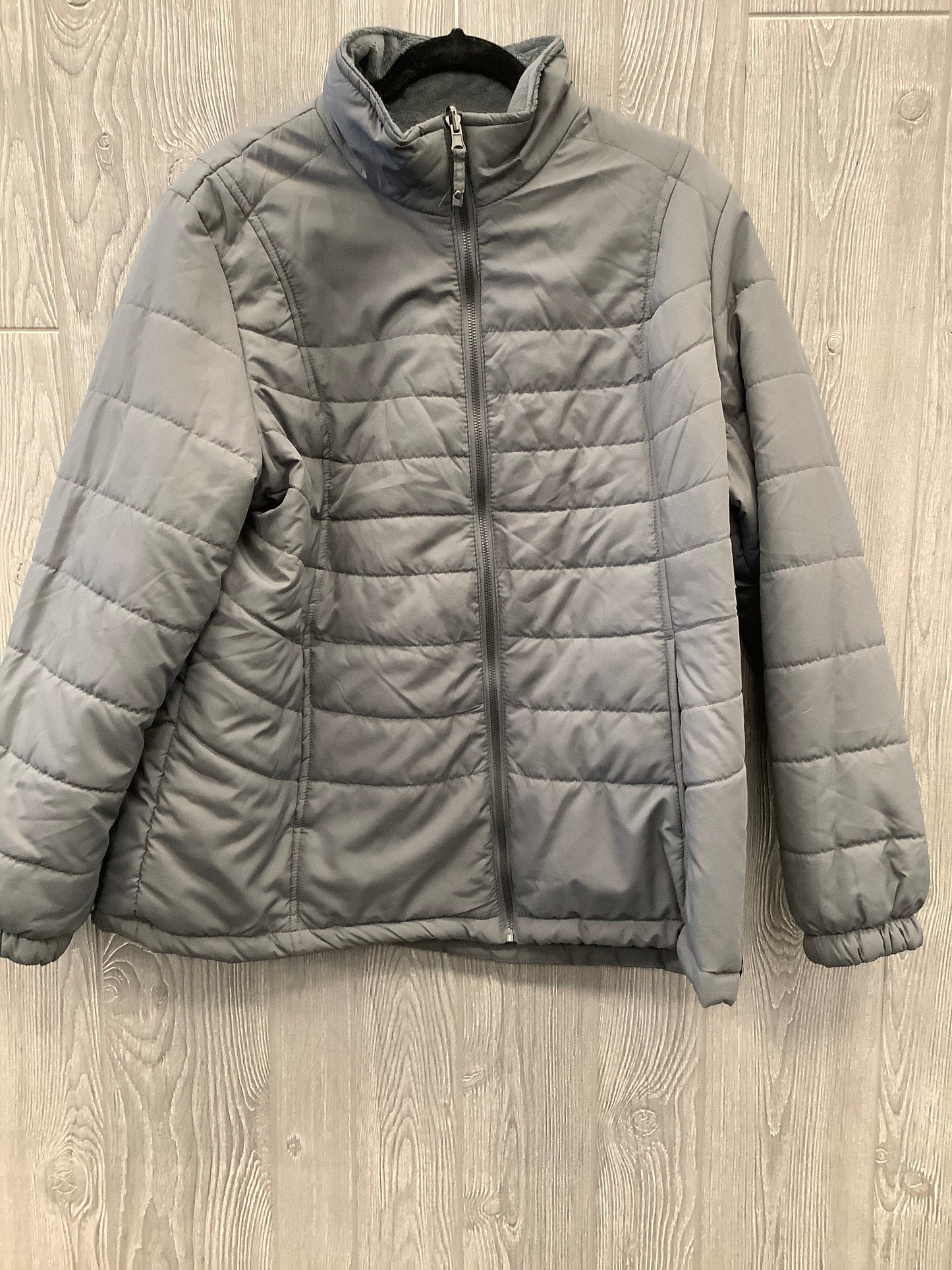 Jacket Puffer & Quilted By Clothes Mentor In Grey, Size: 1x