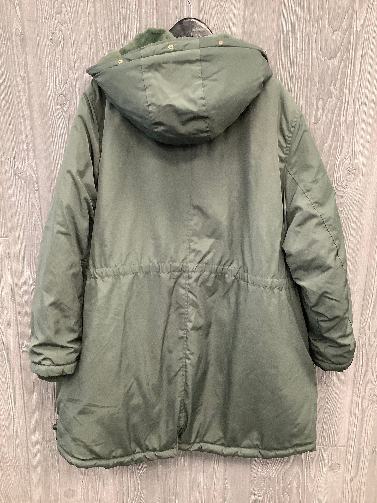 Coat Puffer & Quilted By Time And Tru In Green, Size: 3x