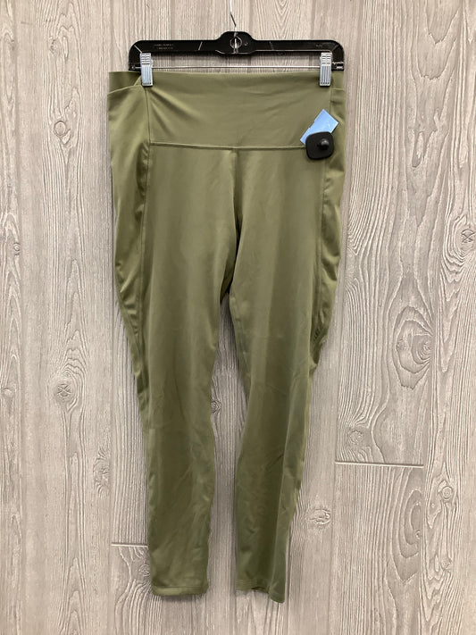 Athletic Leggings By All In Motion In Green, Size: Xl