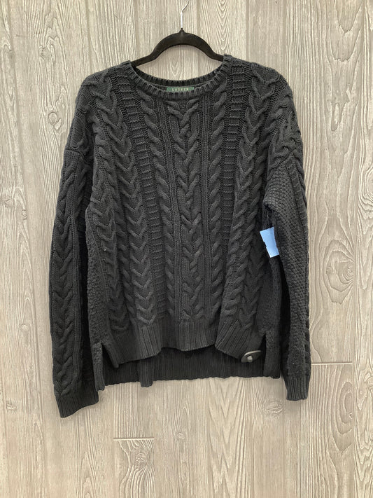 Sweater By Lauren By Ralph Lauren In Black, Size: Xl