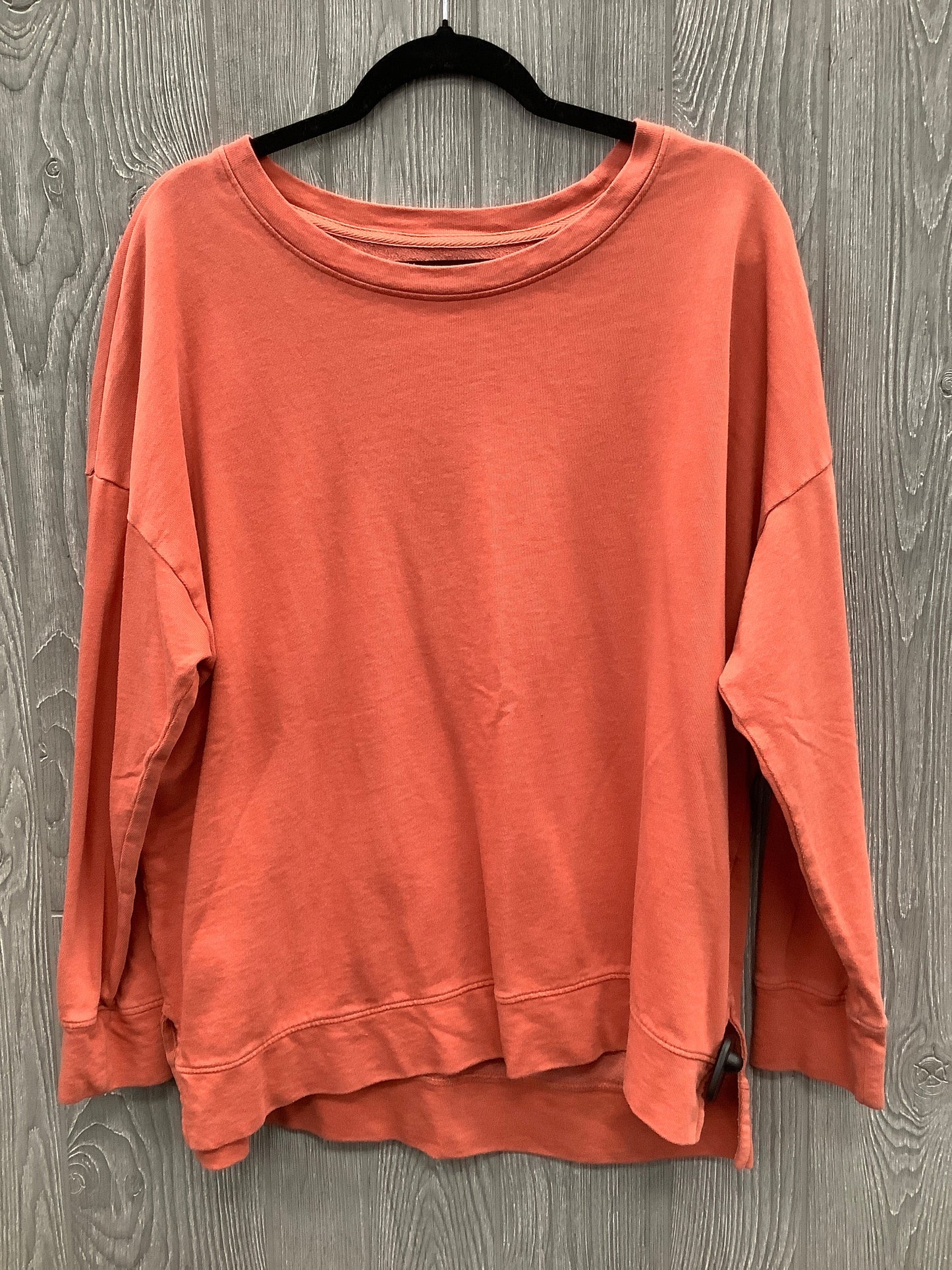 Sweatshirt Collar By Terra & Sky In Coral, Size: 1x