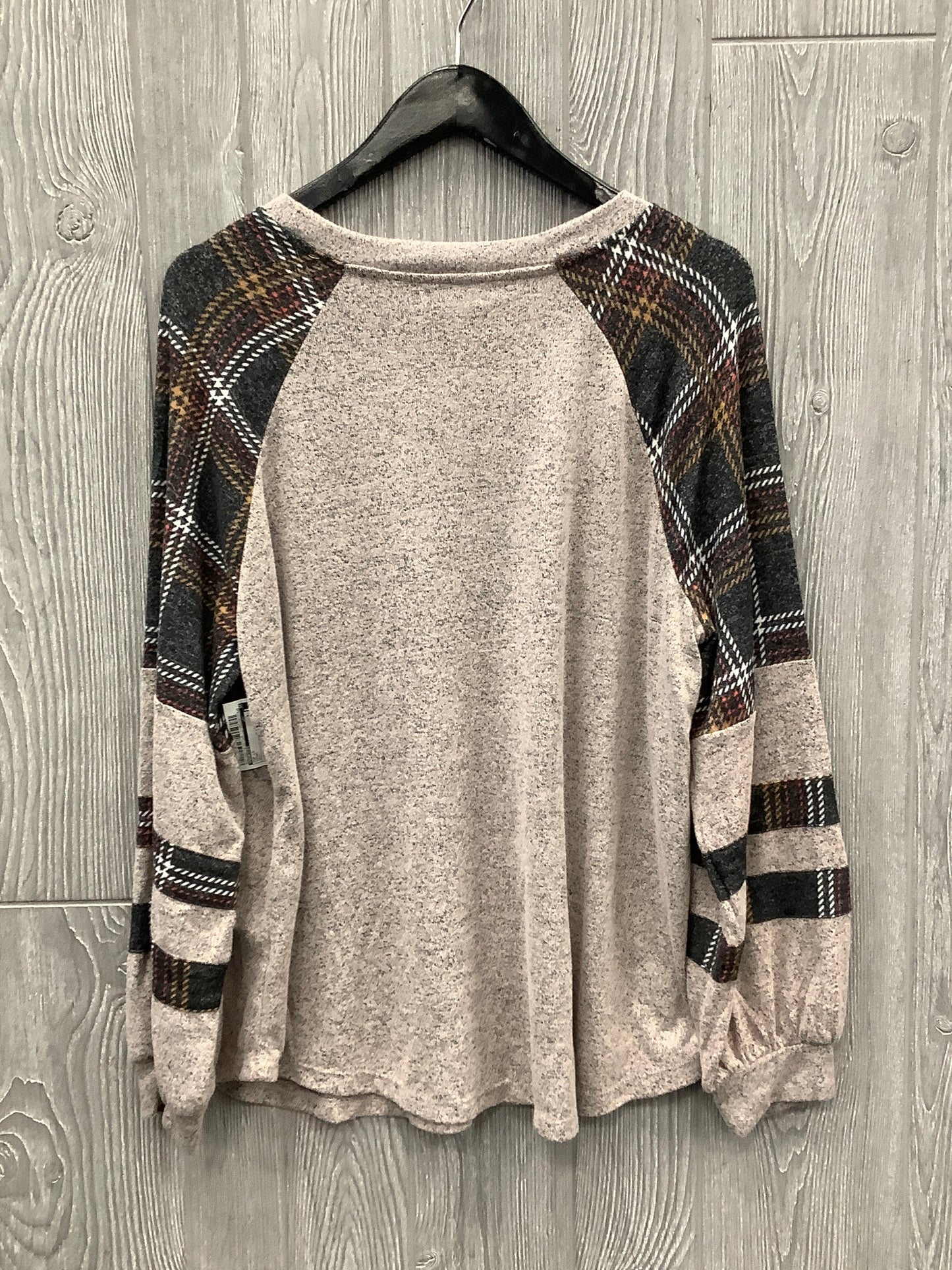 Top Long Sleeve By Maurices In Brown, Size: Xl