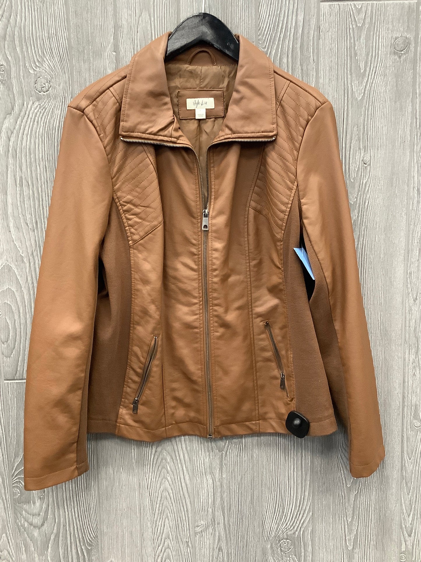 Jacket Other By Style And Company In Tan, Size: L