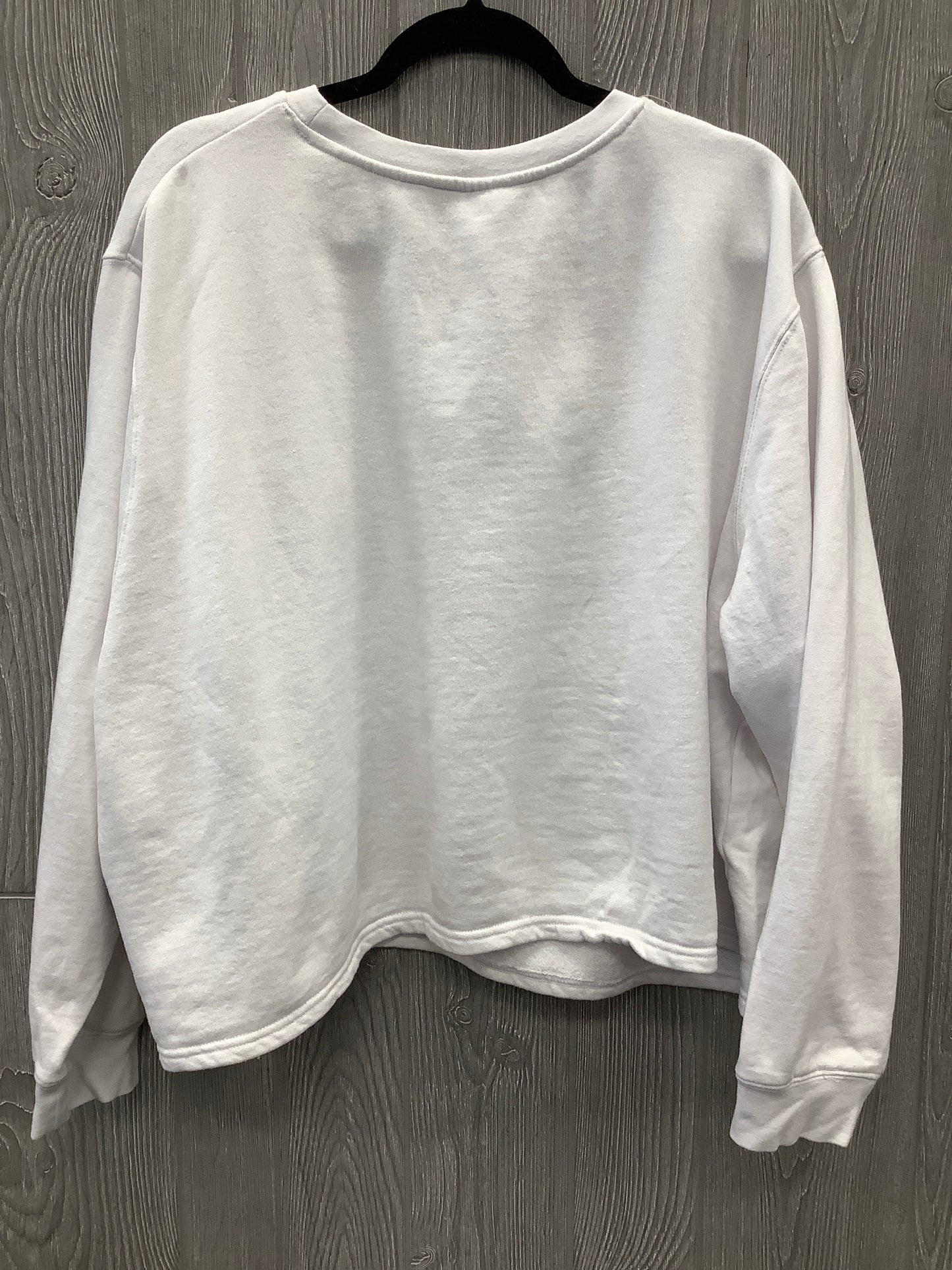 Sweatshirt Crewneck By Disney Store In White, Size: 3x