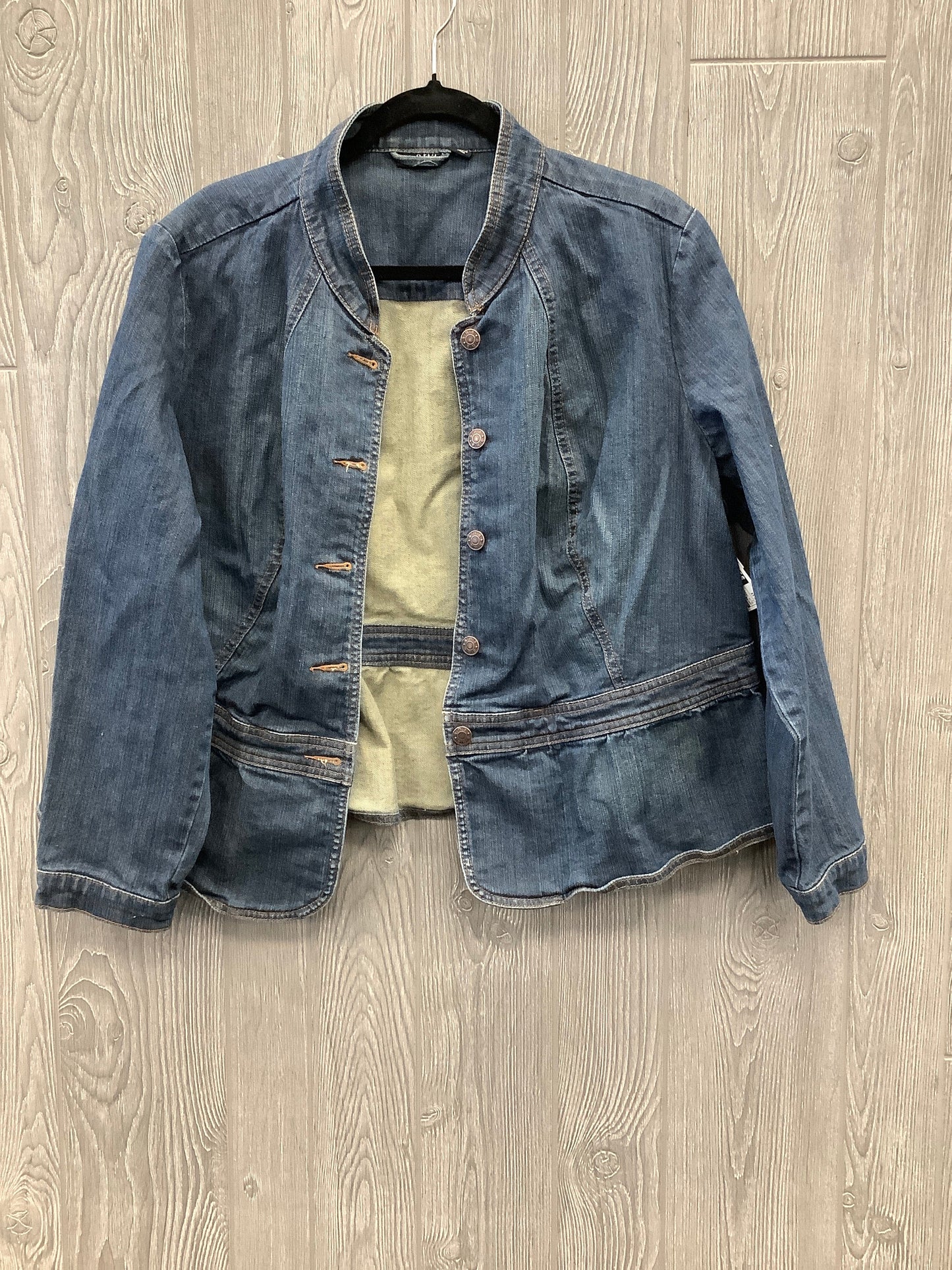 Jacket Denim By Ana In Blue Denim, Size: 1x