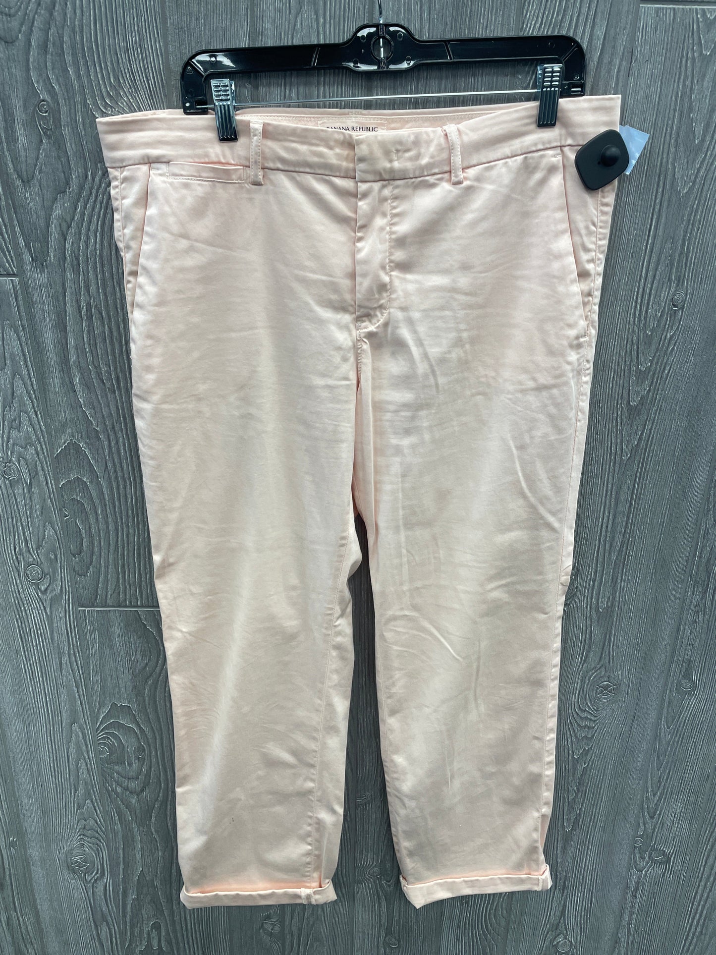 Pants Cropped By Banana Republic In Peach, Size: 12