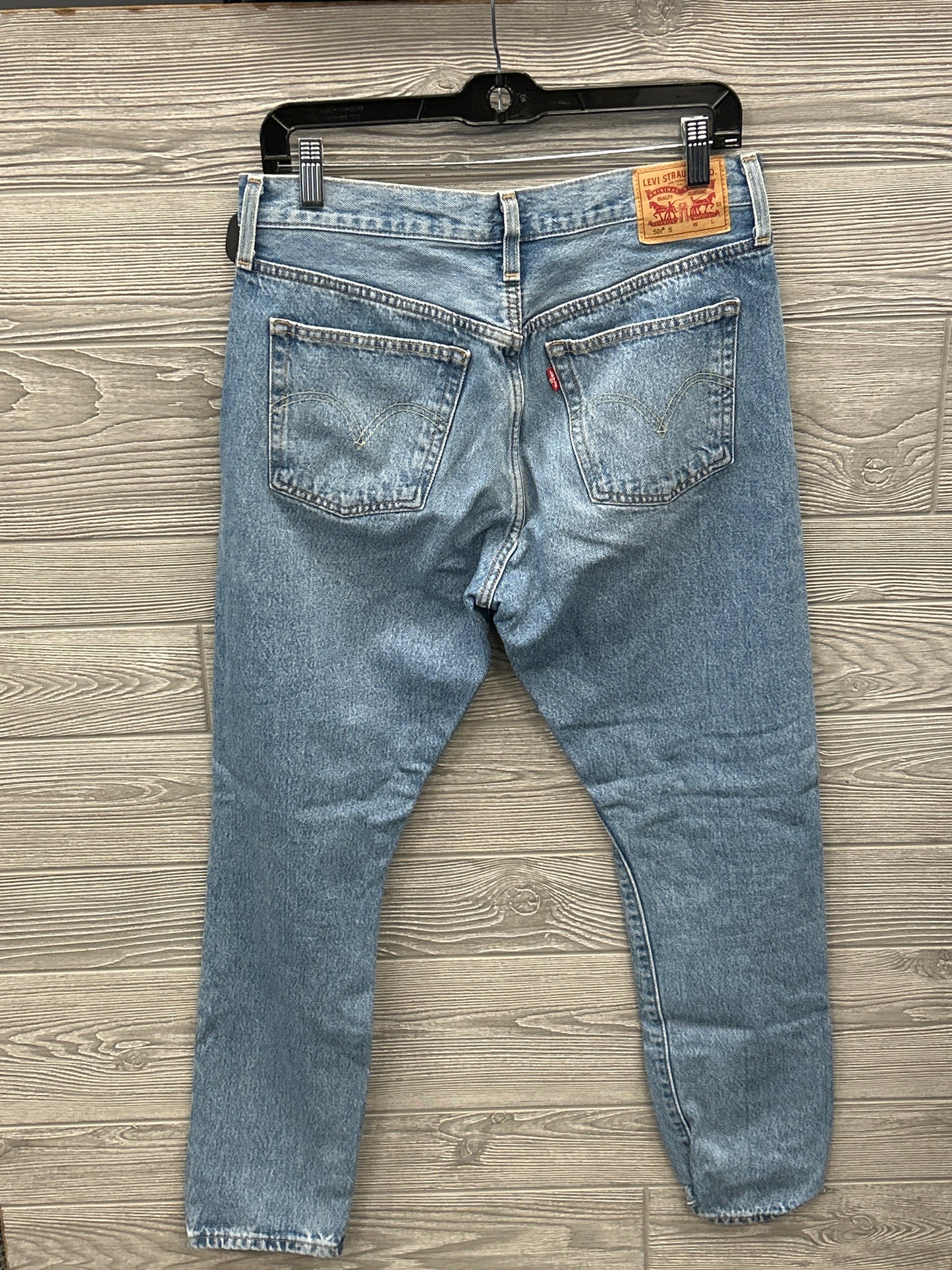 Jeans Skinny By Levis In Blue Denim, Size: 8