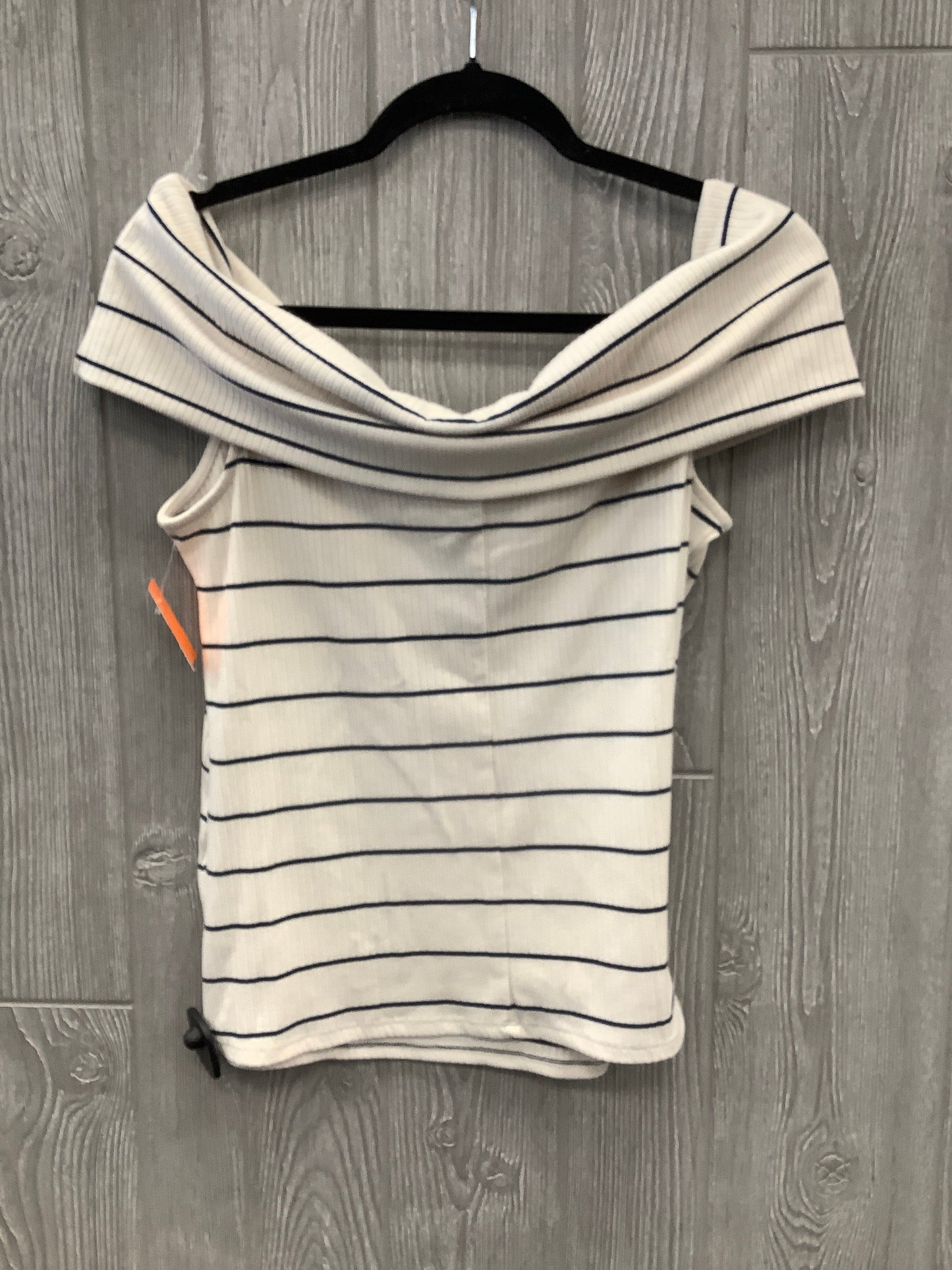 Top Short Sleeve By A New Day In Striped Pattern, Size: Xl