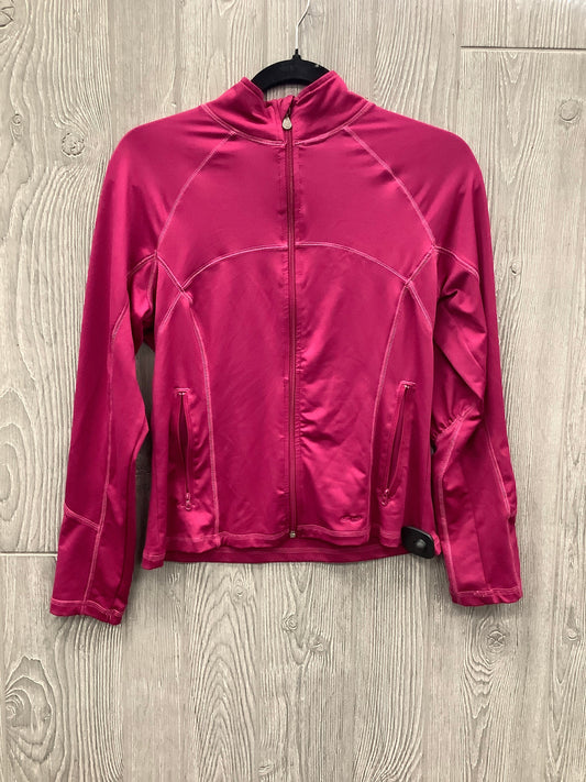 Athletic Jacket By Champion In Pink, Size: S