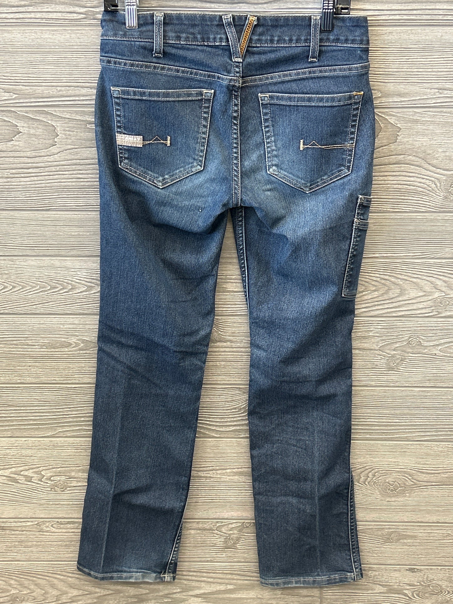 Jeans Straight By Ariat In Blue Denim, Size: 6