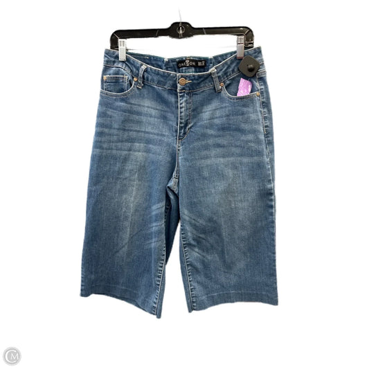 Capris By One 5 One In Blue Denim, Size: 12