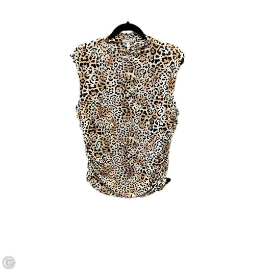 Top Sleeveless By Maurices In Animal Print, Size: Xxl