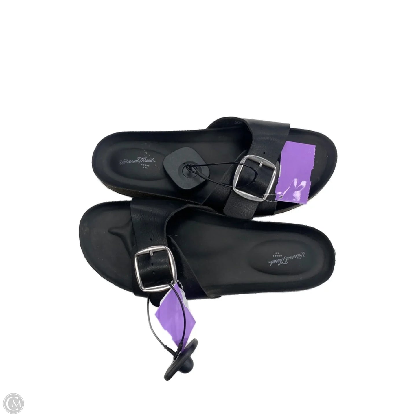 Sandals Flats By Universal Thread In Black, Size: 7.5