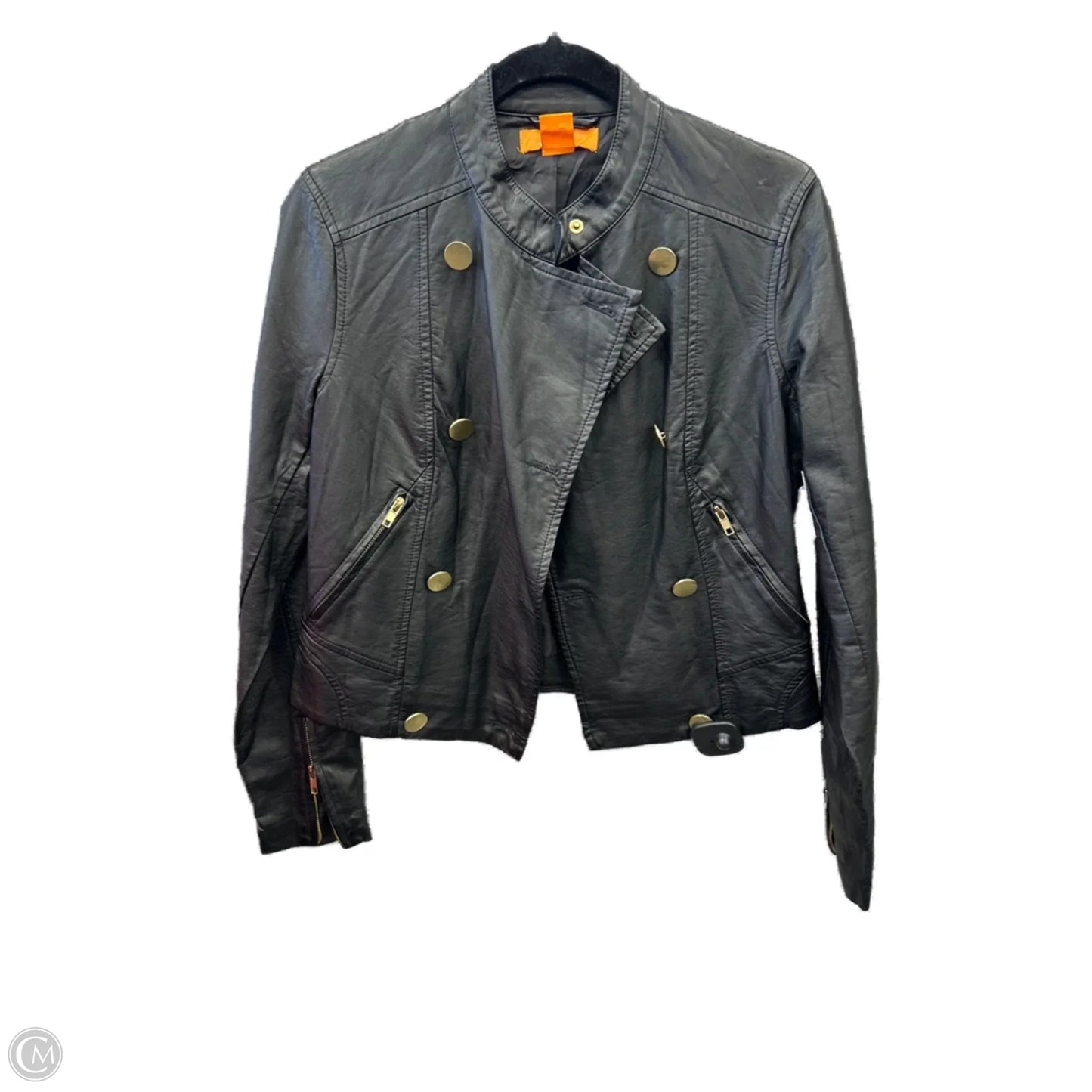 Jacket Leather By Joe Fresh In Black, Size: S