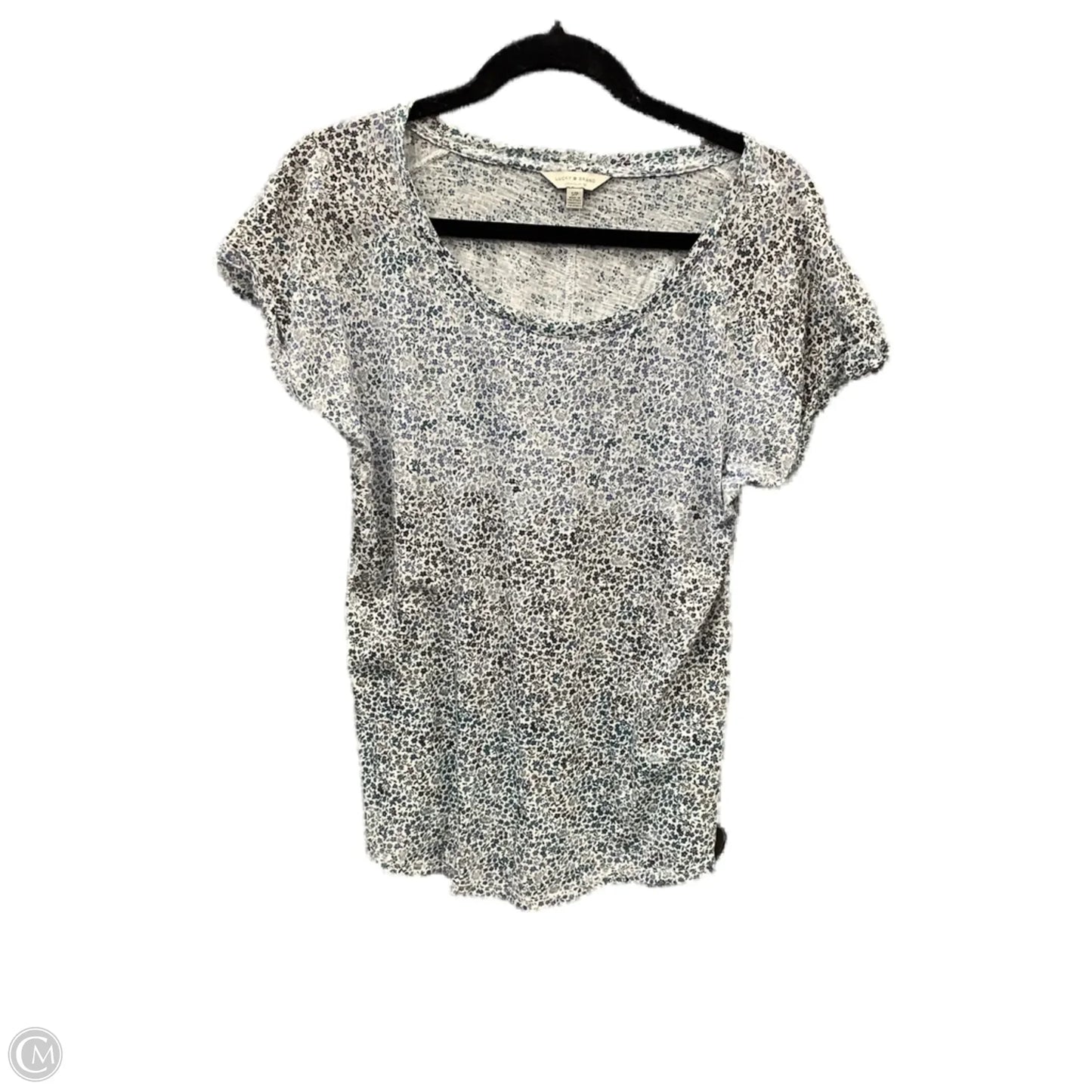 Top Short Sleeve By Lucky Brand In Floral Print, Size: Sp